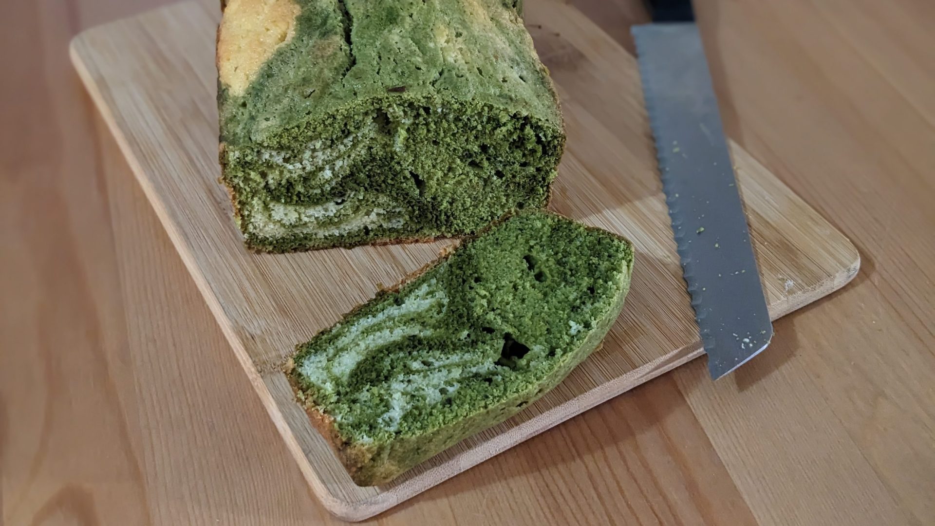 Love and Happiness and Matcha Marble Pound Cake